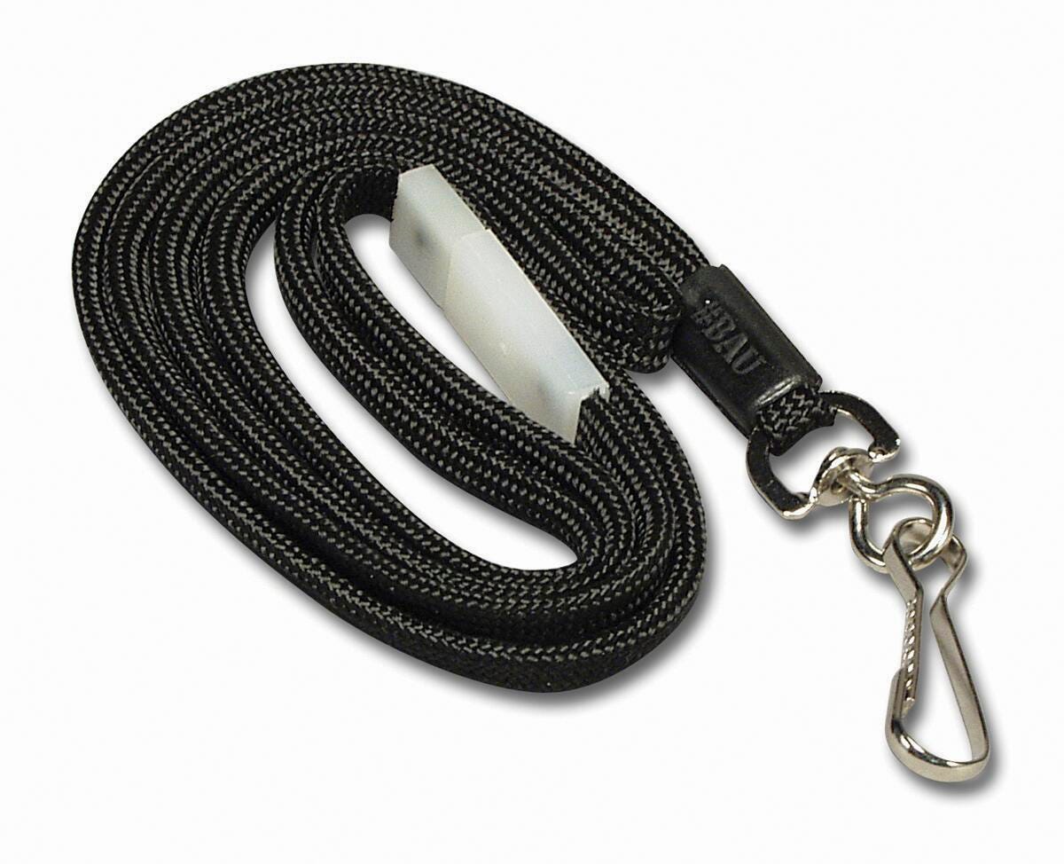 Baumgartens Sicurix Adjustable Breakaway Safety Lanyard with Hook, 36 in L X 1/4 in W, Black, Pack of 12 1402406